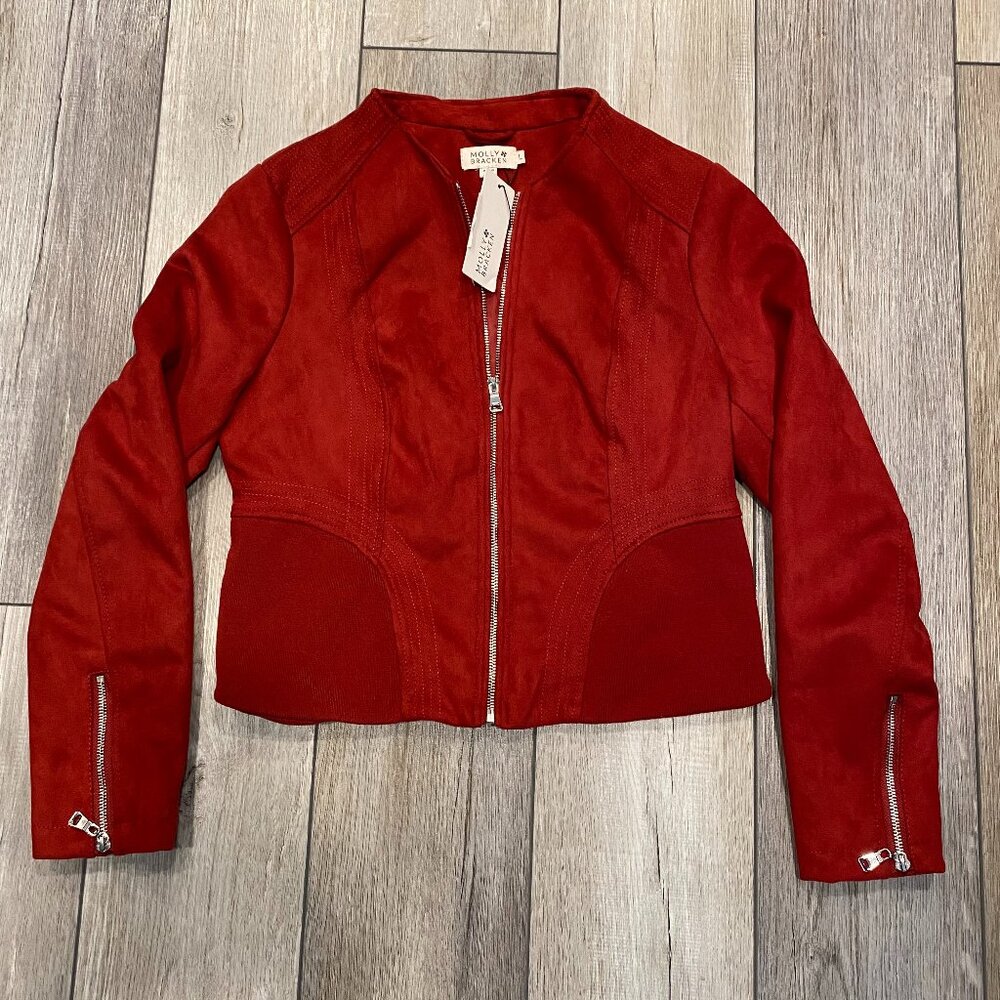 NWT Molly Bracken Fitted Suede Jacket - Women's Large
